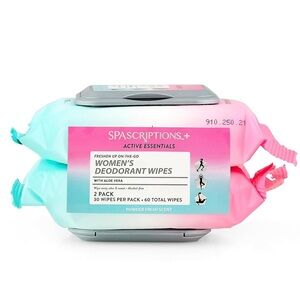 Spascriptions Women's Deodorant Wipes